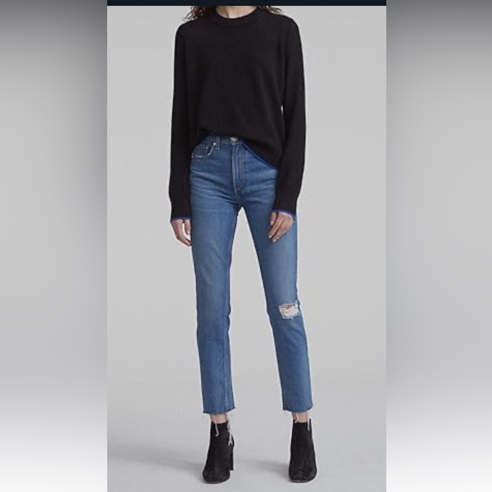 Rag & Bone Pamela High Waist Ankle Skinny Jeans
